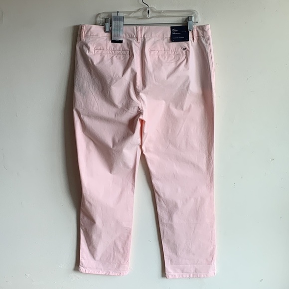 Tommy Hilfiger Hampton Stretch Slim Pink Chino Pants Sz 16 NWT - Picture 6 of 14
